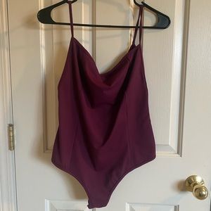 Free People women’s maroon bodysuit